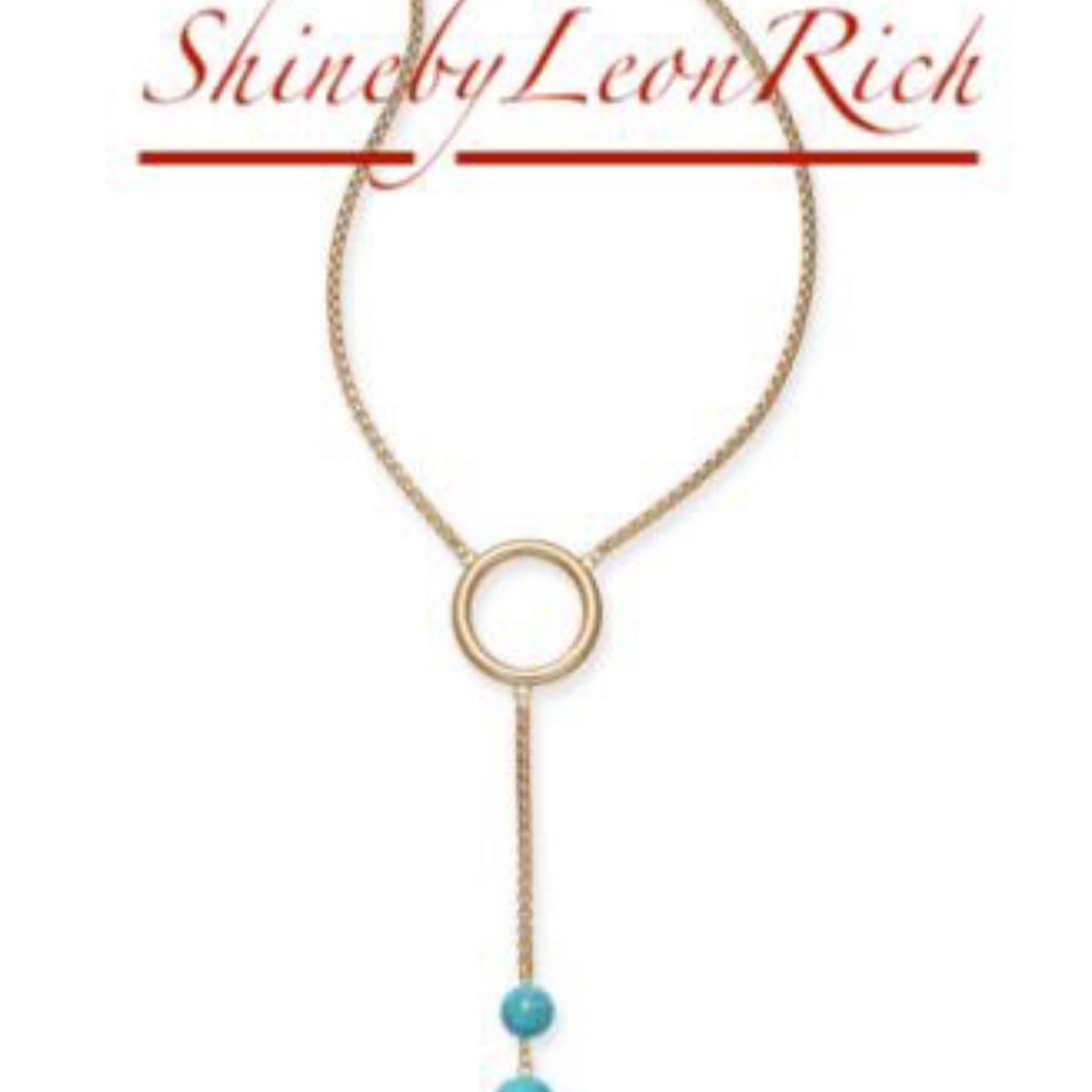 Alfani Gold-Tone Stone Ball 23" Lariat Necklace